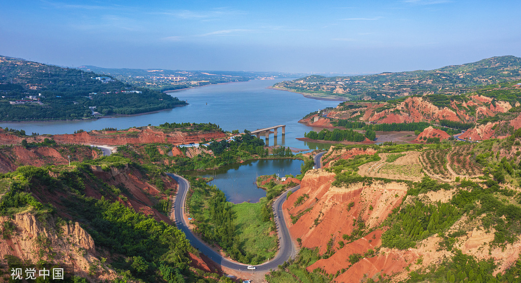 山西运城：平陆黄河岸边风景如画