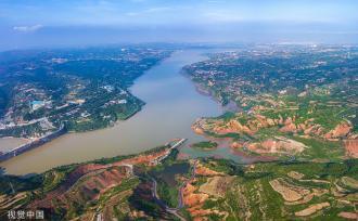 山西运城：平陆黄河岸边风景如画