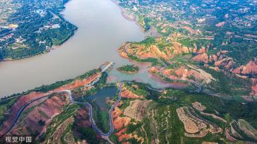 山西运城：平陆黄河岸边风景如画