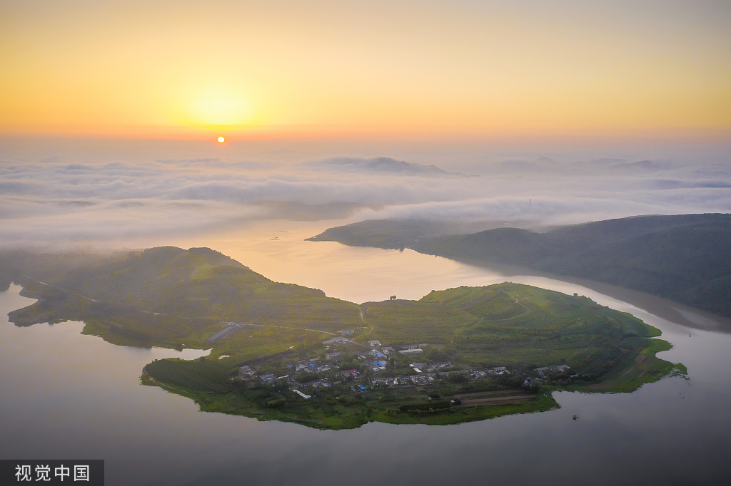 大连：东风水库云海翻涌