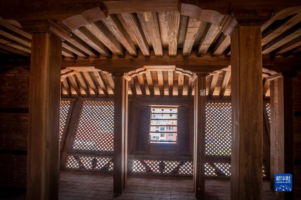 中国援助尼泊尔九层神庙建筑群文物本体维修完成