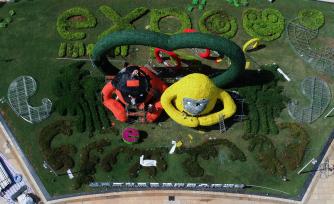 第二届消博会展台搭建有序推进