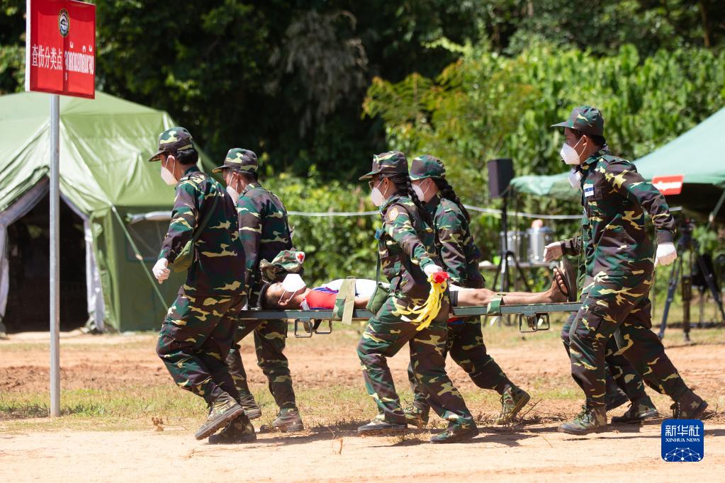 中老“和平列车-2022”人道主义医学救援联合演习开幕