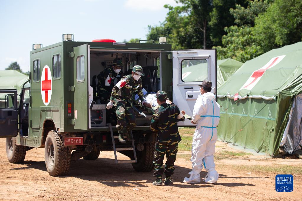 中老“和平列车-2022”人道主义医学救援联合演习开幕