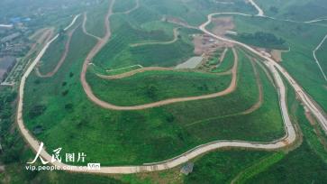 安徽庐江：昔日废弃矿 今日披“绿装”