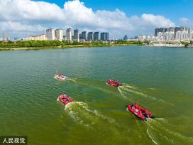 江苏海安开展水域公共安全实战演练