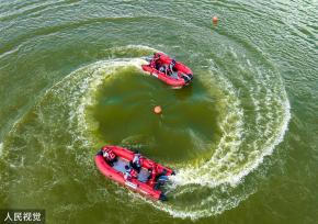 江苏海安开展水域公共安全实战演练