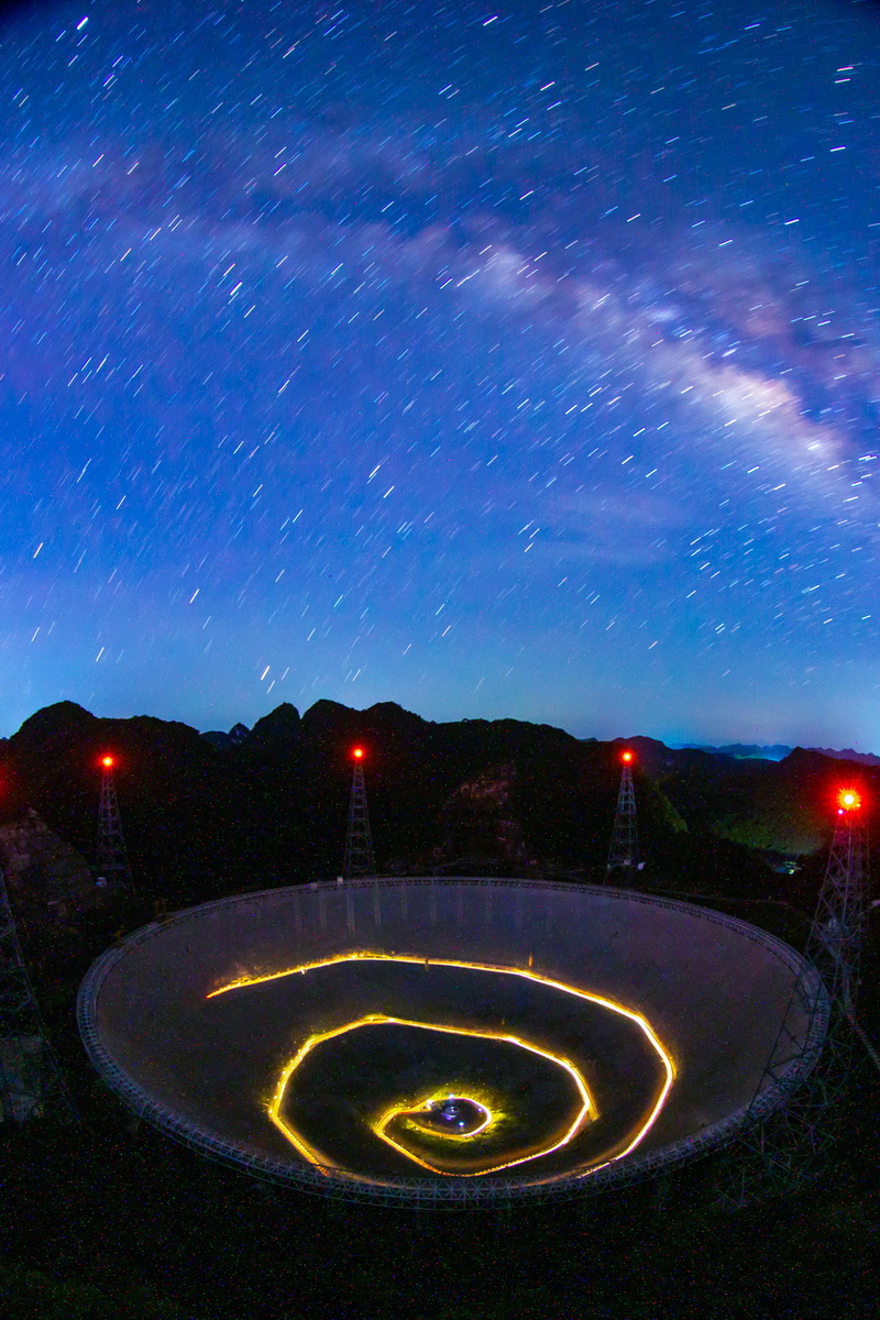 不同视角下领略“中国天眼”之美