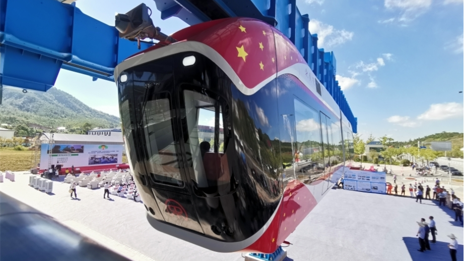 中国首条永磁磁浮轨道交通工程试验线竣工