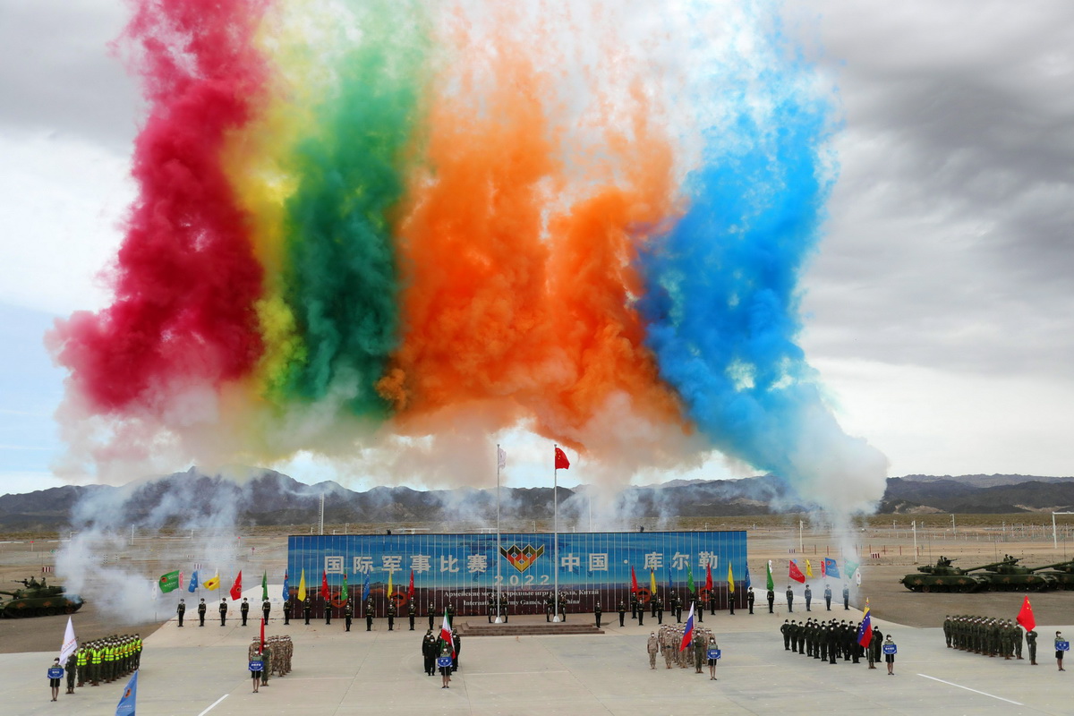 “国际军事比赛-2022”中国库尔勒赛区开幕