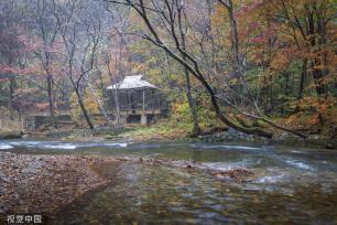 辽宁本溪迎降雪 雪中关门山景区景色独特