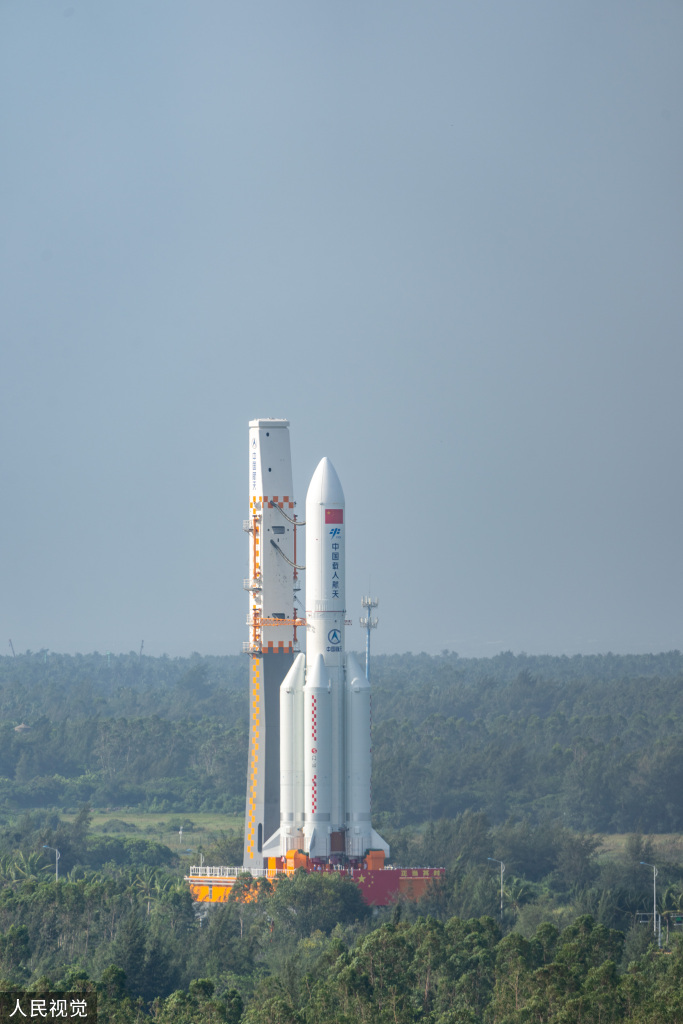 梦天实验舱舱箭组合体转运至发射区 近日将择机实施发射