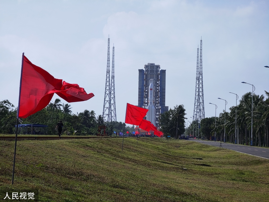 梦天实验舱舱箭组合体转运至发射区 近日将择机实施发射