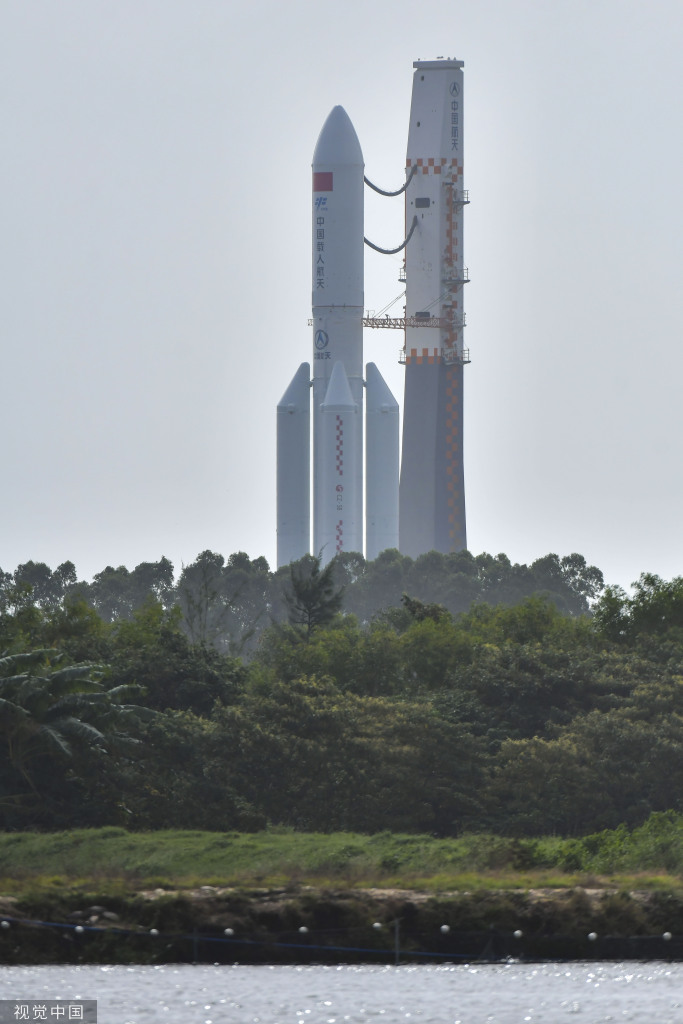 梦天实验舱舱箭组合体转运至发射区 近日将择机实施发射