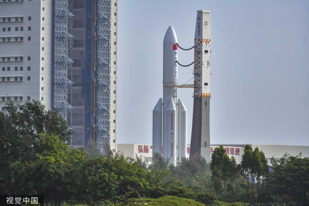 梦天实验舱舱箭组合体转运至发射区 近日将择机实施发射