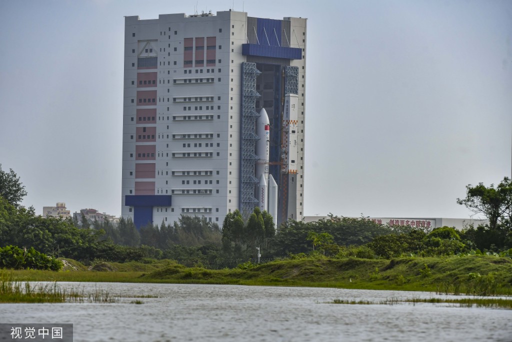 梦天实验舱舱箭组合体转运至发射区 近日将择机实施发射