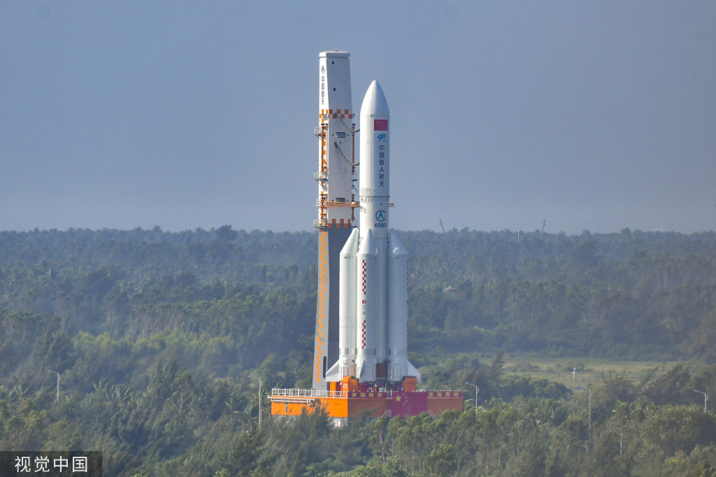 梦天实验舱舱箭组合体转运至发射区 近日将择机实施发射