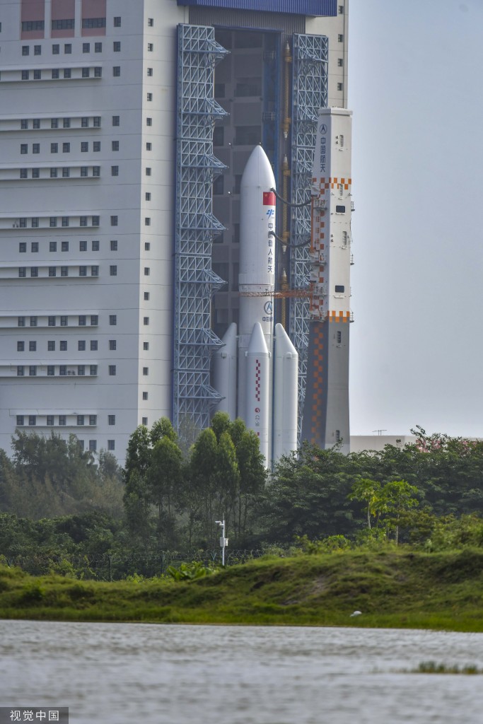 梦天实验舱舱箭组合体转运至发射区 近日将择机实施发射