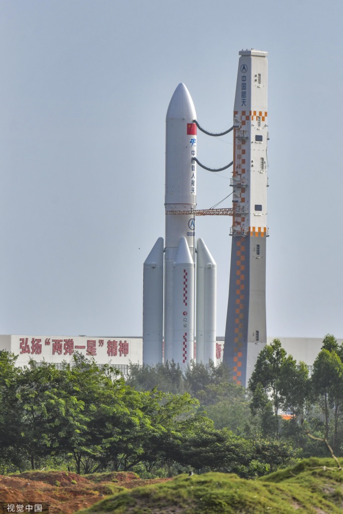 梦天实验舱舱箭组合体转运至发射区 近日将择机实施发射