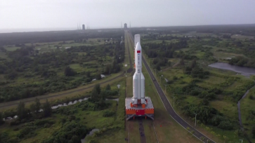 梦天实验舱舱箭组合体转运至发射区 近日将择机实施发射