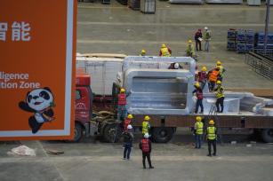 2022第五届进博会开幕倒计时10天 主场馆已全面定妆