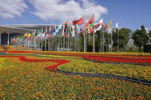 2022第五届进博会开幕倒计时10天 主场馆已全面定妆