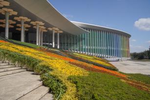 2022第五届进博会开幕倒计时10天 主场馆已全面定妆