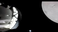 “猎户座”飞船捕捉地球月球同框画面