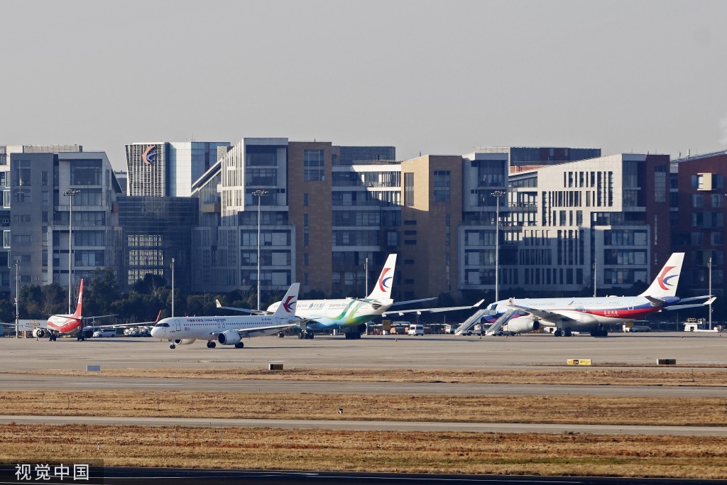 东航全球首架C919飞机密集验证飞行