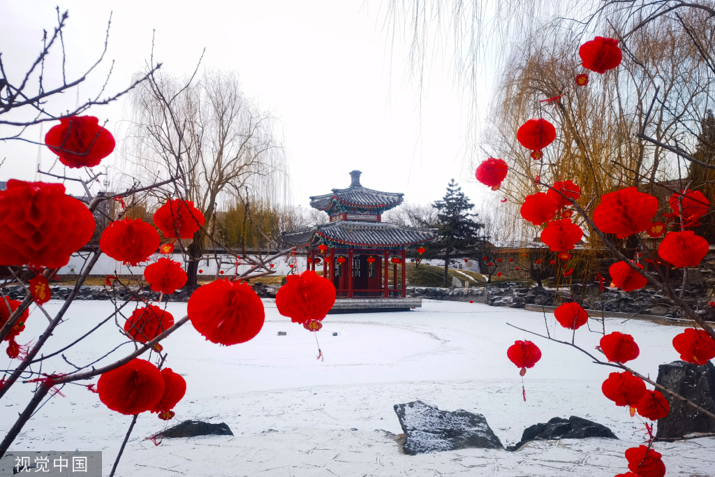 北京迎来癸卯兔年首场降雪