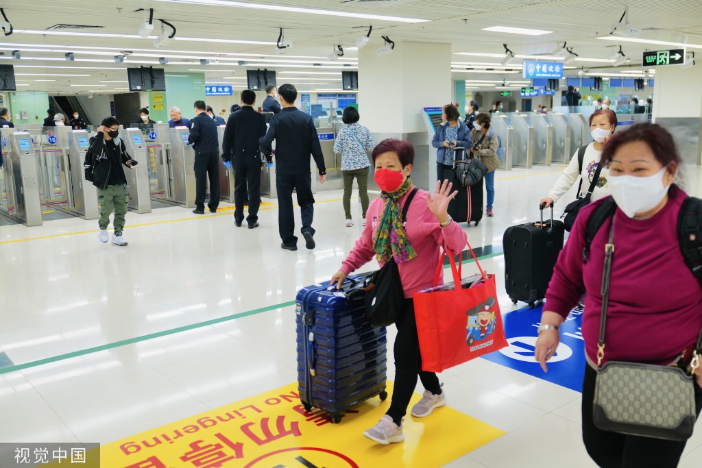 深港陆路口岸全面通关 人数不限无需预约