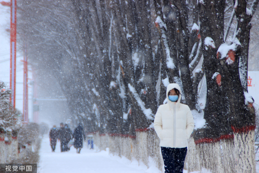 春分将至 新疆塔城普降大雪