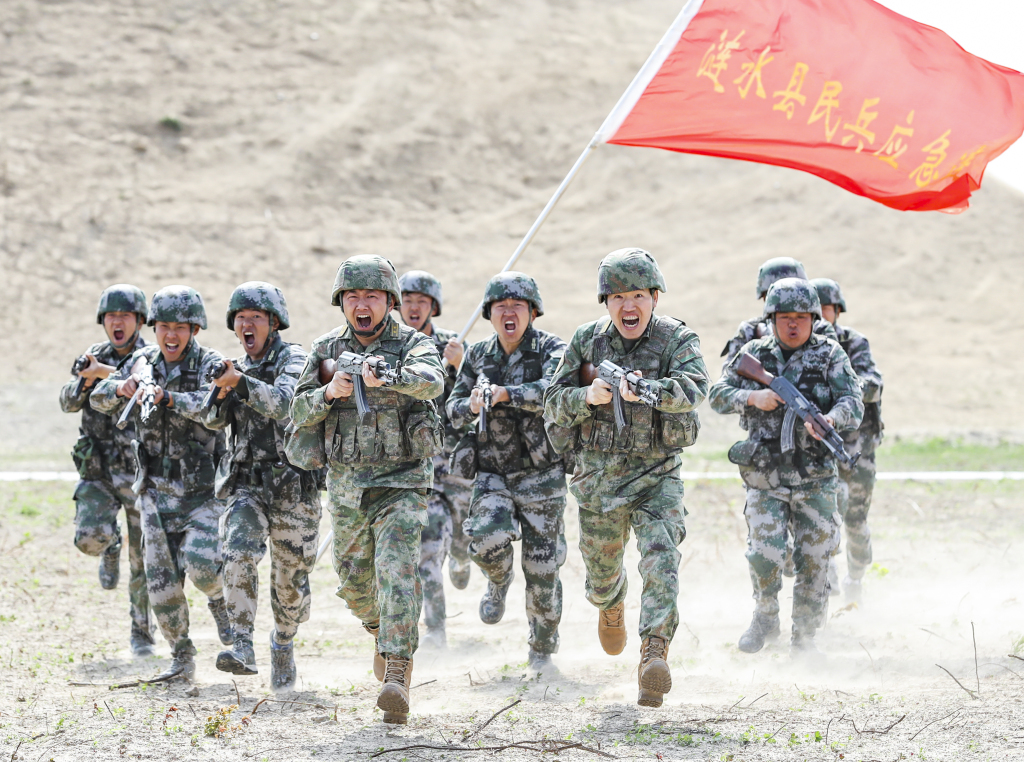 江苏淮安：民兵轮训备勤 提高应急能力