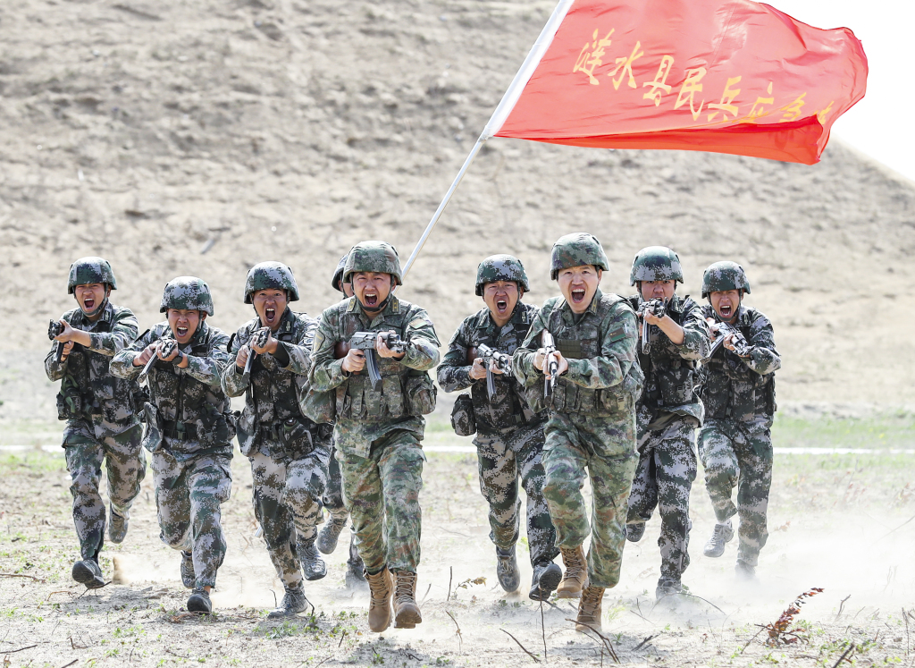 江苏淮安：民兵轮训备勤 提高应急能力