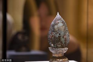 浙江金华举行万佛塔地宫出土文物展