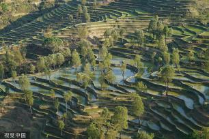 云南红河：哈尼梯田层层叠叠