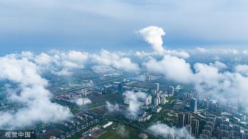 天津雨后现平流雾景观