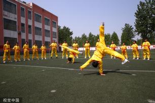 山东临沂：传统武术引进校园 丰富学生课余生活