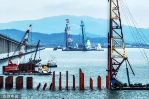 浙江宁波：象山港跨海大桥稳步推进施工进度