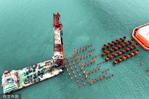 浙江宁波：象山港跨海大桥稳步推进施工进度