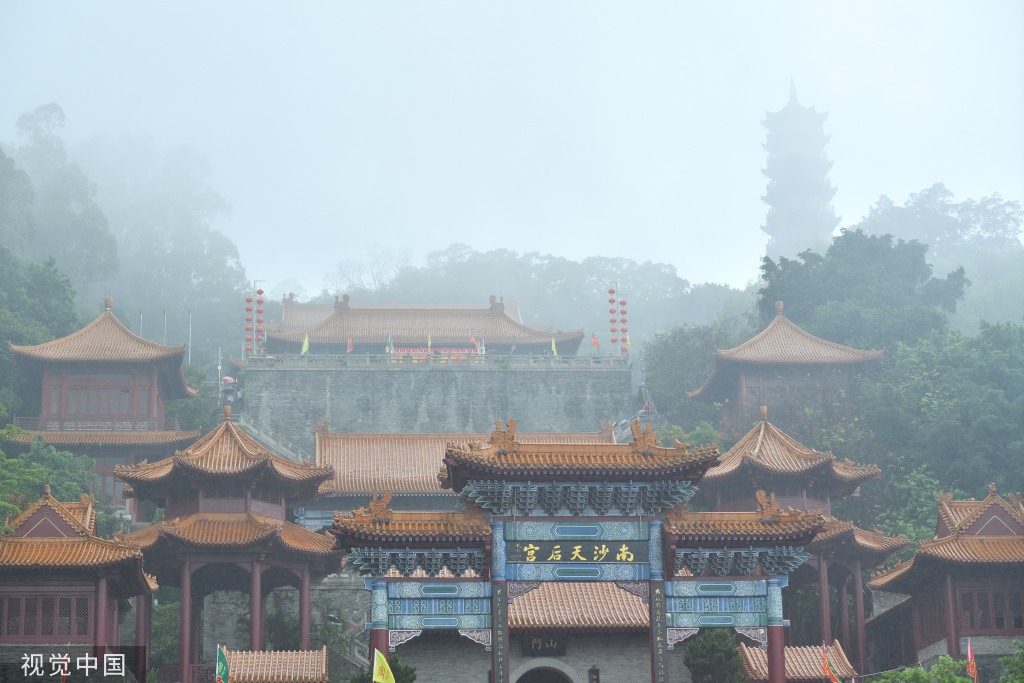 广州南沙妈祖文化旅游节举行 非遗文化巡游上演