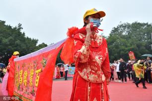 广州南沙妈祖文化旅游节举行 非遗文化巡游上演