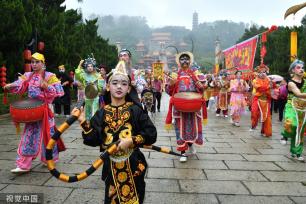 广州南沙妈祖文化旅游节举行 非遗文化巡游上演