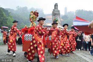 广州南沙妈祖文化旅游节举行 非遗文化巡游上演