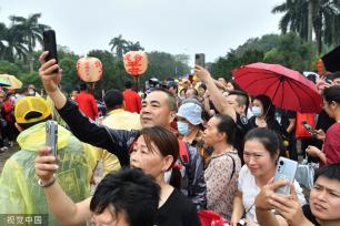 广州南沙妈祖文化旅游节举行 非遗文化巡游上演