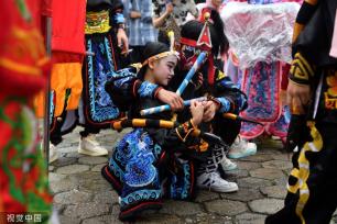 广州南沙妈祖文化旅游节举行 非遗文化巡游上演