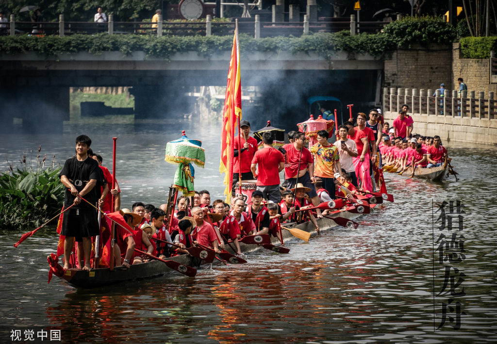 猎德龙舟队备战广州国际龙舟邀请赛