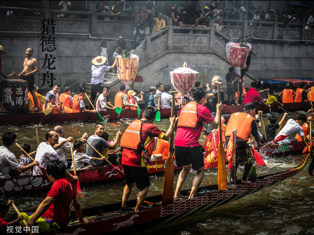 猎德龙舟队备战广州国际龙舟邀请赛
