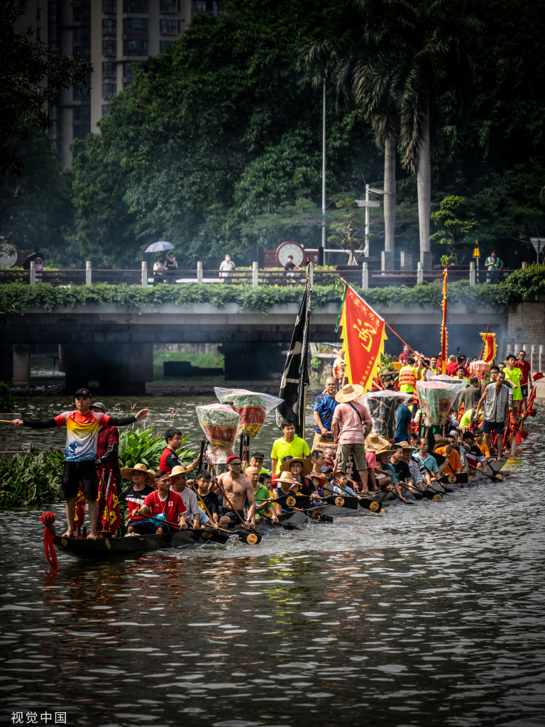 猎德龙舟队备战广州国际龙舟邀请赛