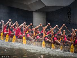 猎德龙舟队备战广州国际龙舟邀请赛